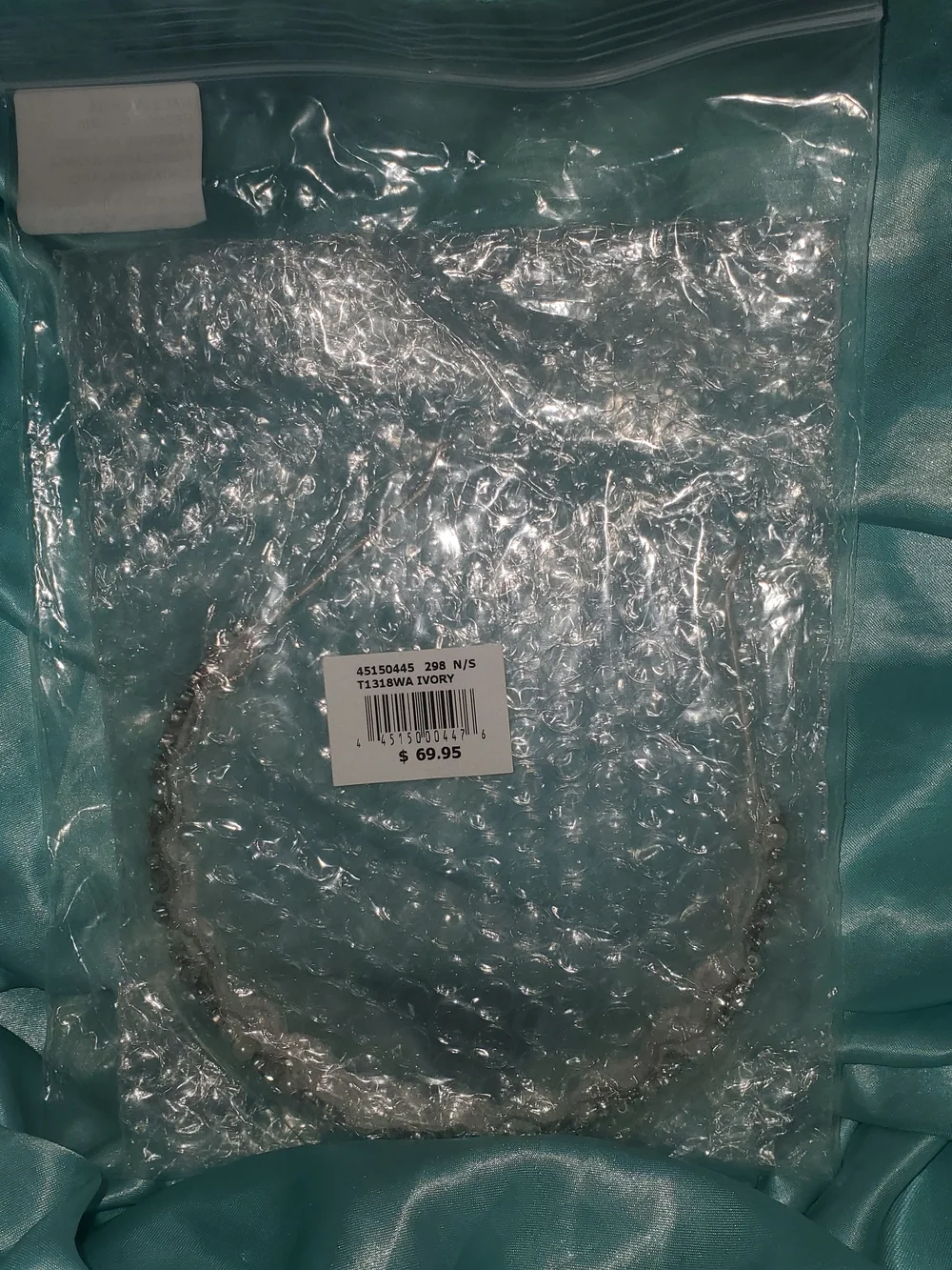 David's NWT Bridal White Pearl and Crystal Embellished Headband